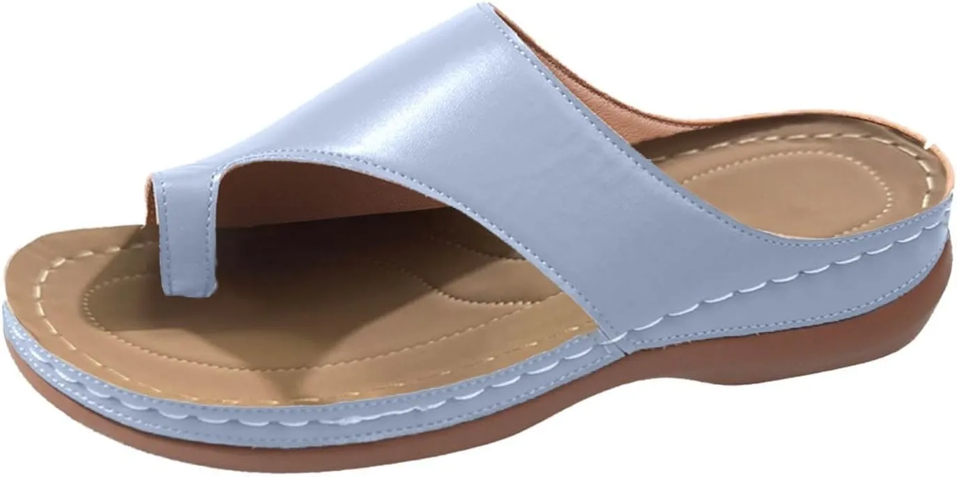 Flip Flops for Women with Arch Support Comfortable Orthopedic Wedge Sandals Dressy Summer Non Slip Yoga Mat Flip Flops Casual Walking Wedges