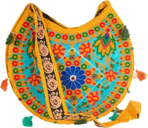 Floral Colorful Shoulder Bag Crossbody Hobo Satchel Hippie Boho Fashion Women Functional Stylish Everyday