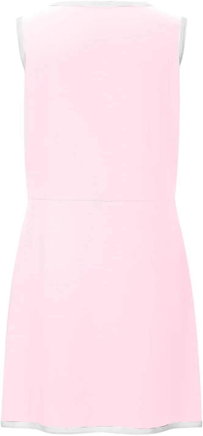 Flowy Dresses for Women,2025 Summer Casual Halter Sundress Sleeveless Flowy Mini Babydoll Tiered Pleated Short Dress