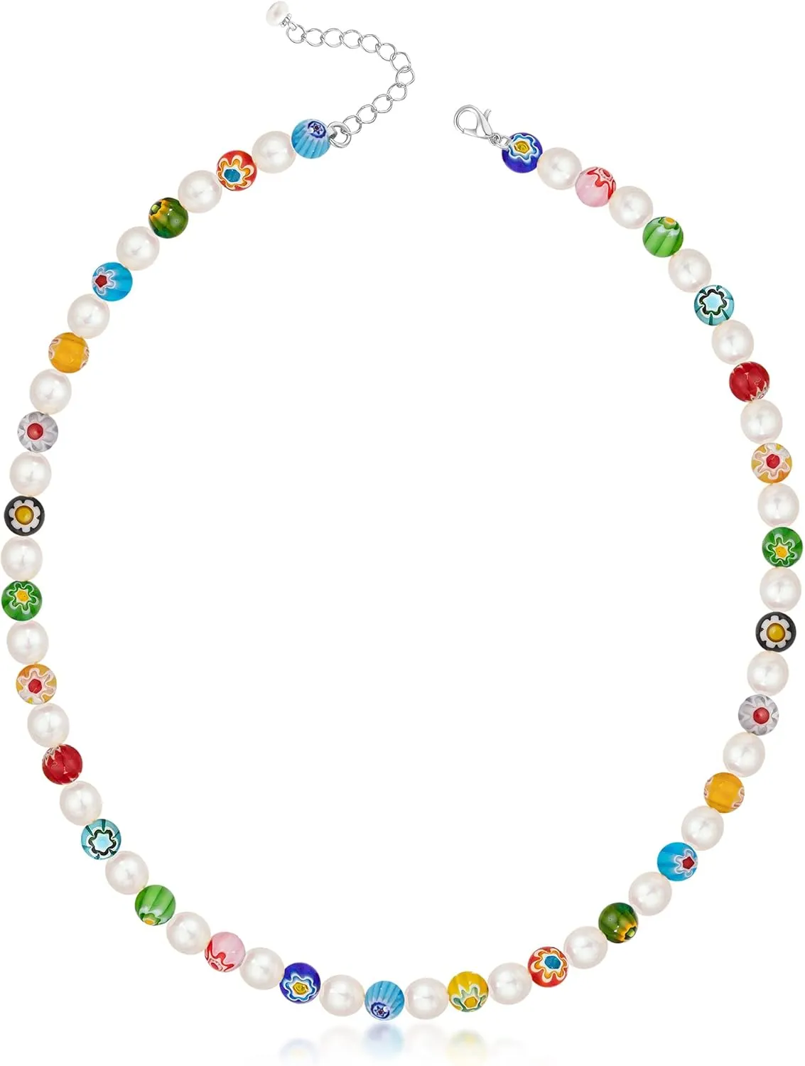 Genuine Pearl Necklace for Teen Girls/Women/Men, 16 Inches Choker/ 20 Inches Necklace, Unique Jewelry Gifts