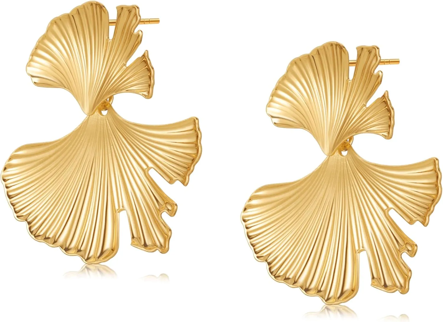 Geometric Leaf Flower Drop Dangle Earrings for Women, Summer Holiday Earrings Boho Statement Fashion Design