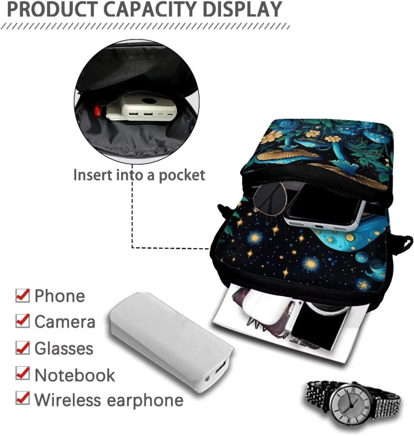 Girls Crossbody Bags Mini Cross Body Bag Messenger Bag Handbag Waist Fanny Pack