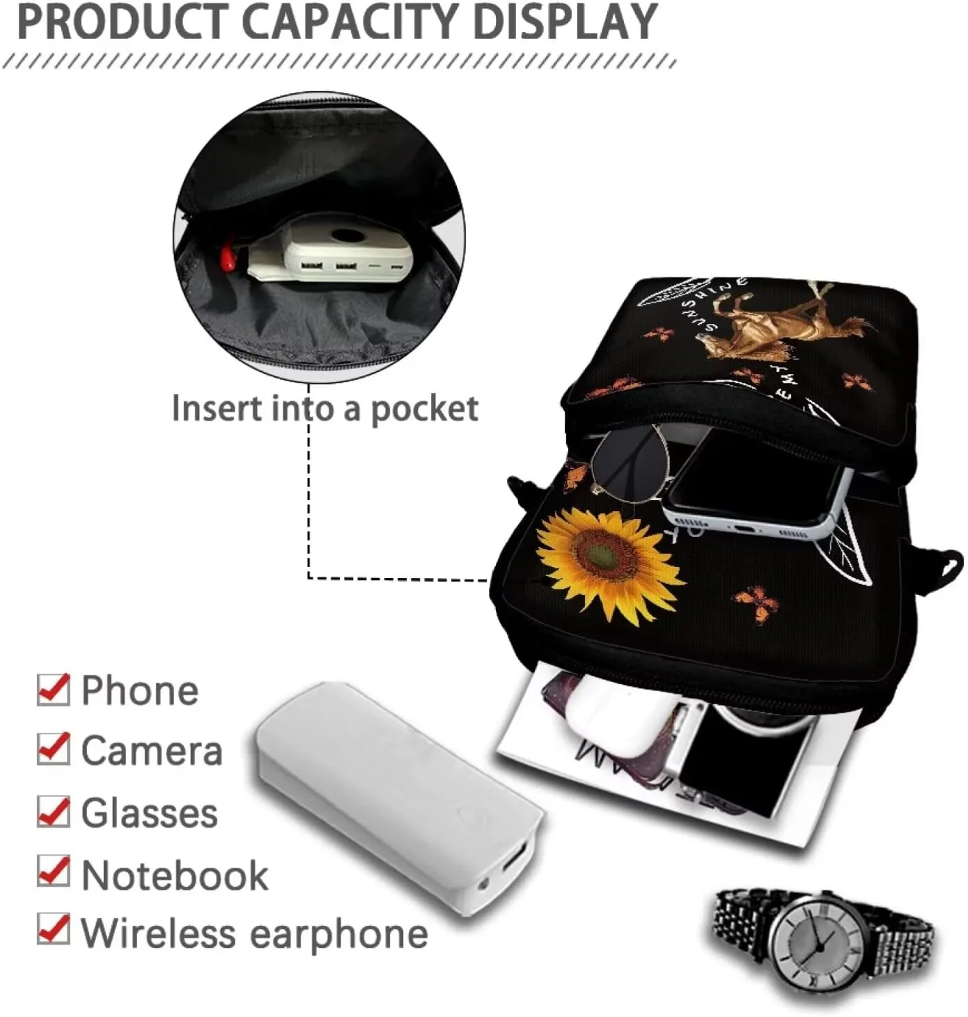 Girls Shoulder Bag Crossbody Bags Portable Chest Bag Waist Pouch Backpack Belt Bag