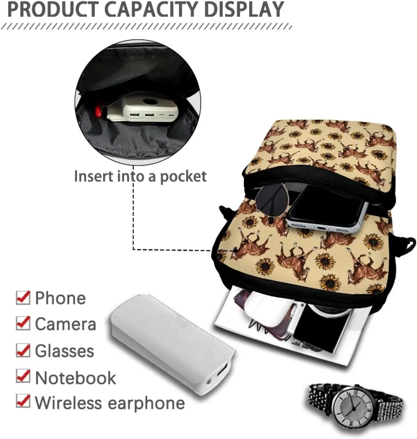 Girls Shoulder Bag Crossbody Bags Portable Chest Bag Waist Pouch Backpack Belt Bag
