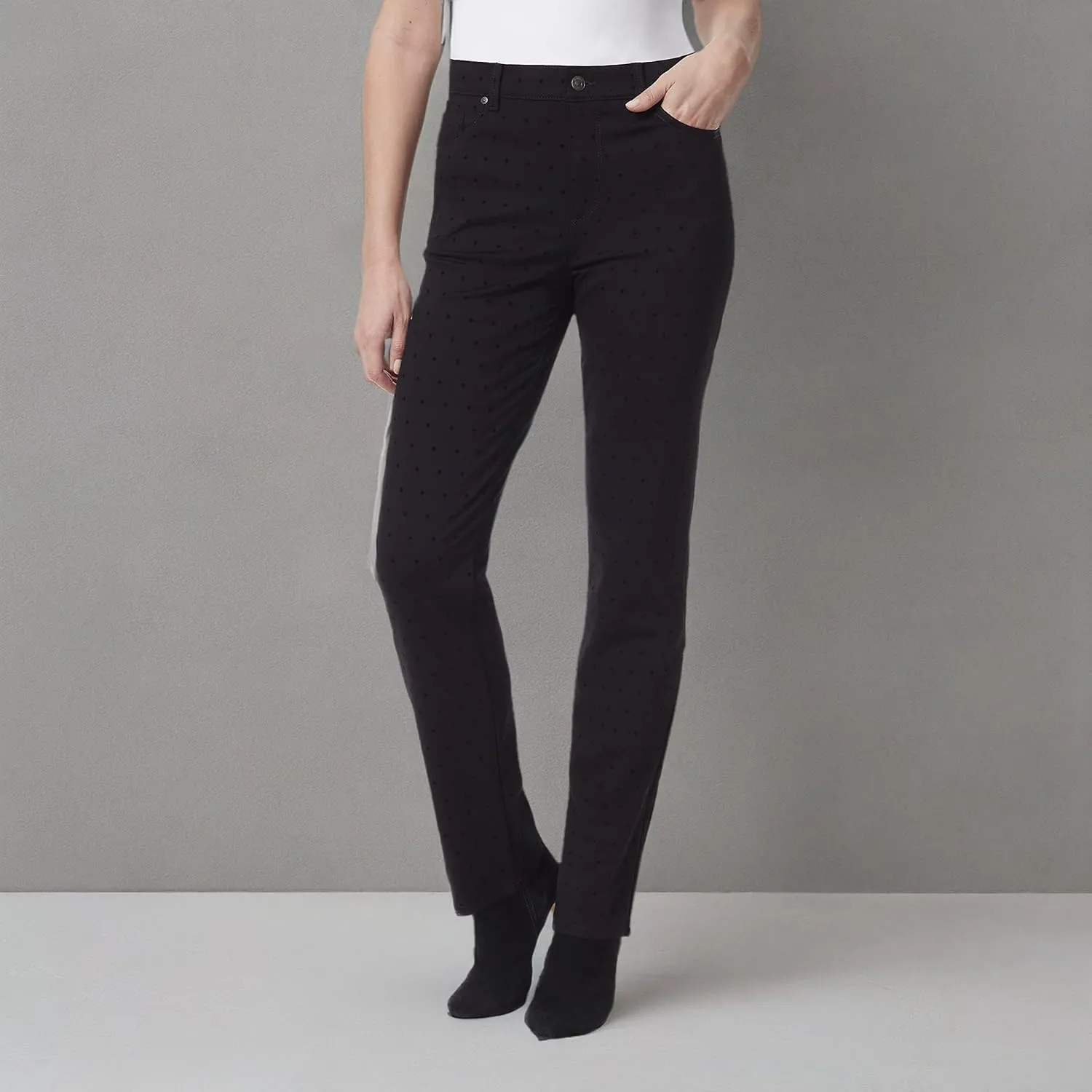 Gloria Vanderbilt Women's Amanda Ponte High Rise Knit Pant