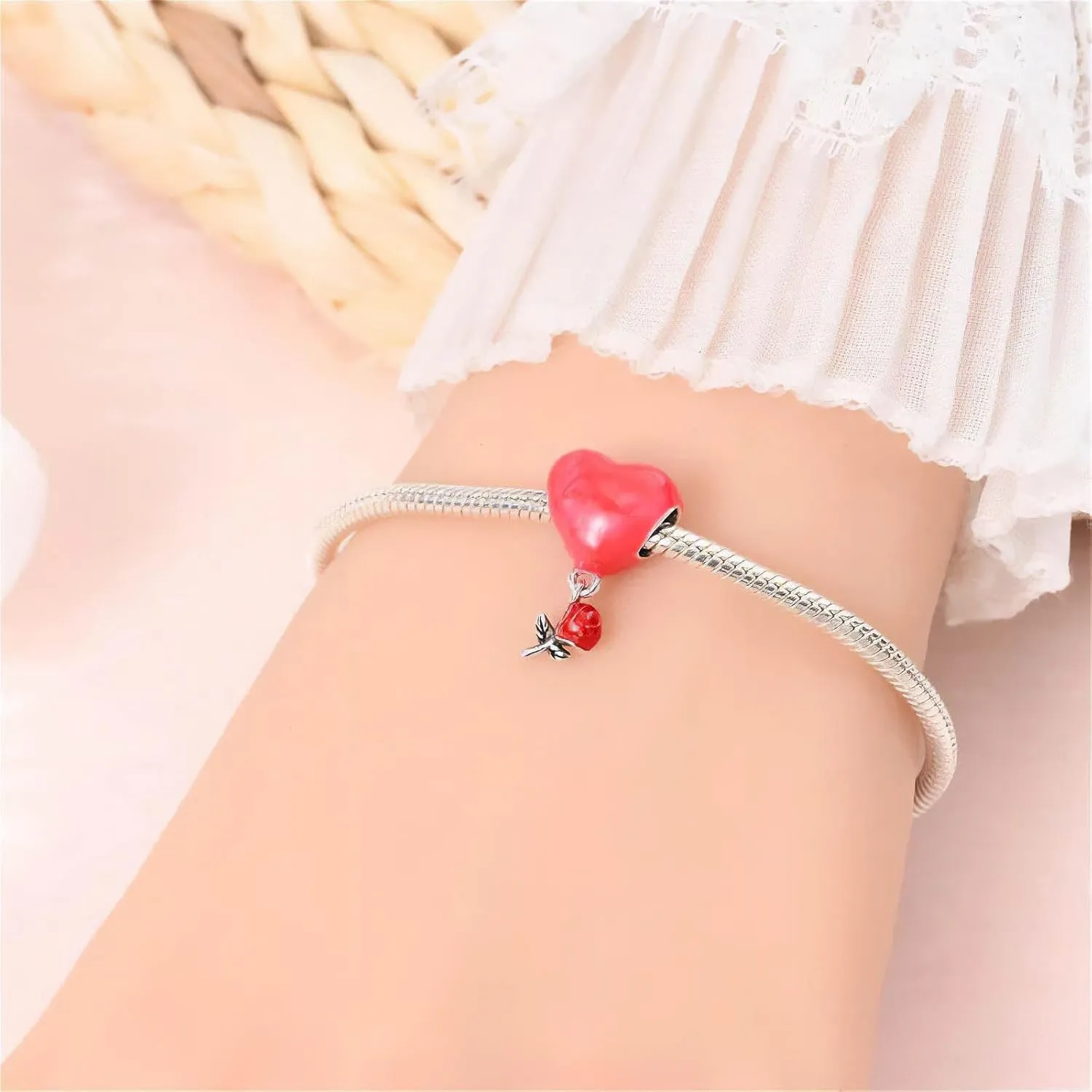 Glow-in-the-dark or color-changing pendant,925 Sterling Silver Bead for Charm Bracelets and Necklaces with 5A Cubic Zirconia, Birthday Mothers Day Jewelry Gifts Women