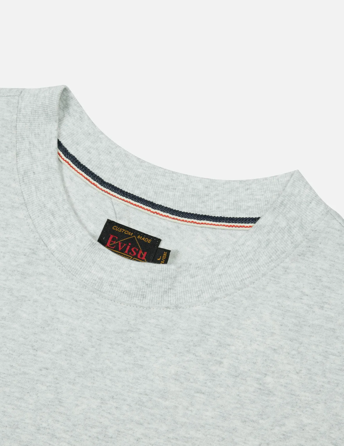 Godhead Print and Seagull Embroidery Loose Fit T-shirt
