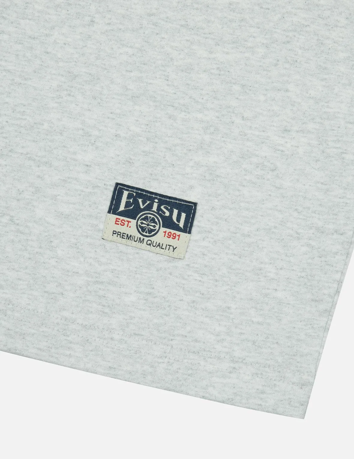 Godhead Print and Seagull Embroidery Loose Fit T-shirt