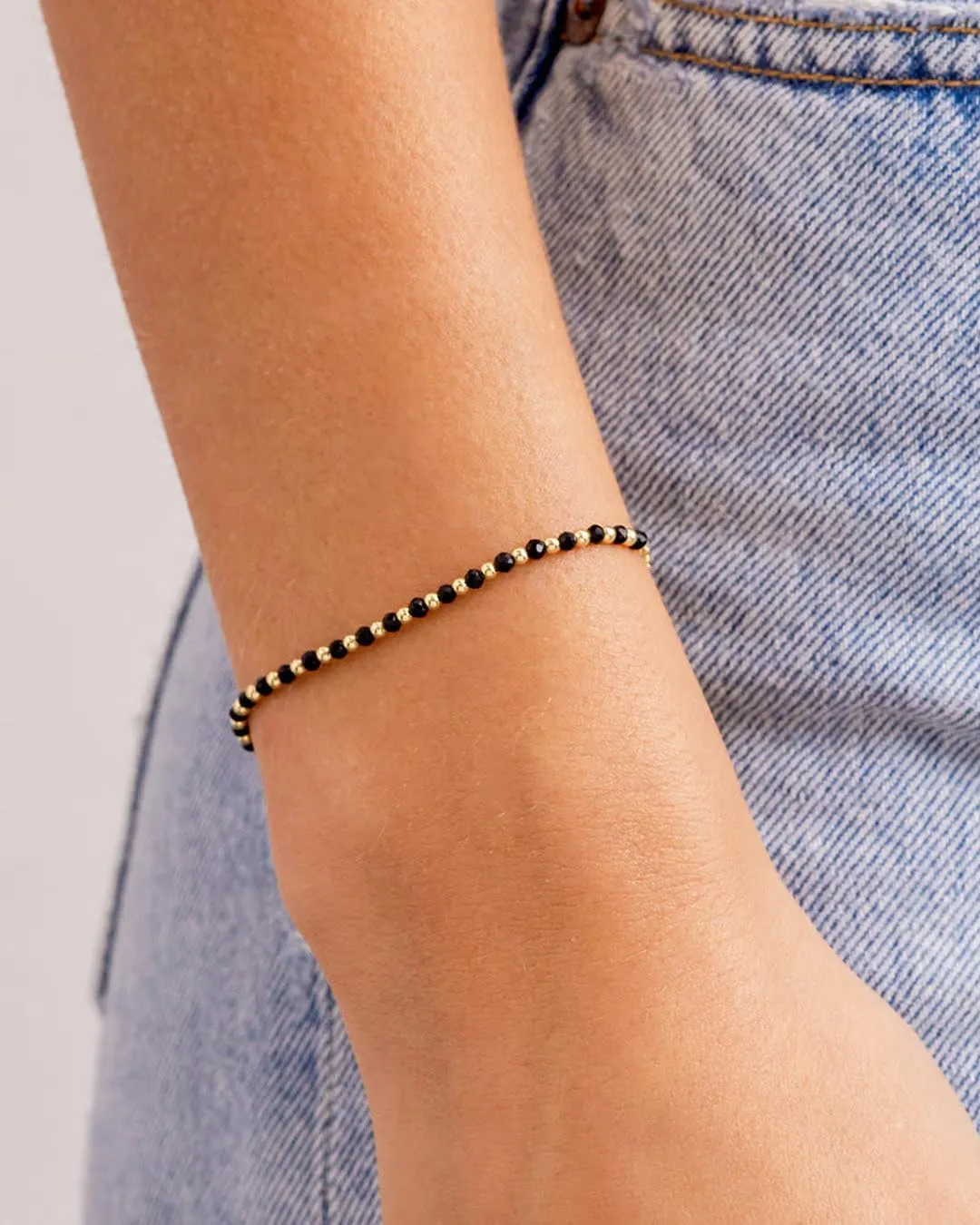 gorjana - Power Gemstone Brooks Bracelet 9 1/4" - 18k Gold-Plated Brass - Genuine Gemstone Selection - Adjustable Closure - Elegant and meaningful design