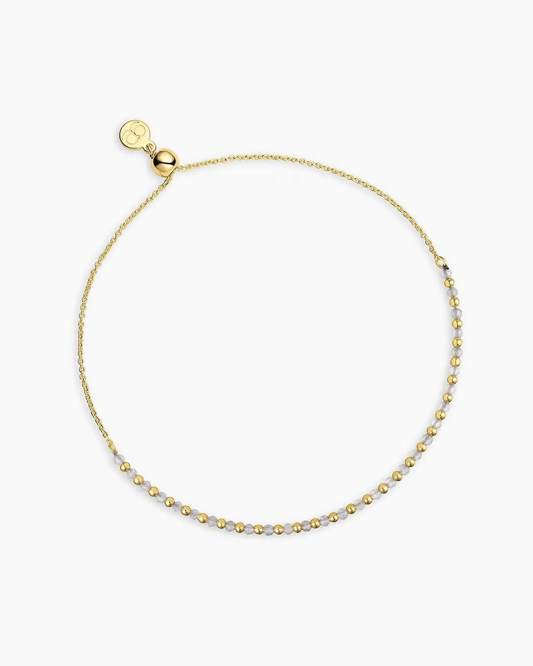 gorjana - Power Gemstone Brooks Bracelet 9 1/4" - 18k Gold-Plated Brass - Genuine Gemstone Selection - Adjustable Closure - Elegant and meaningful design