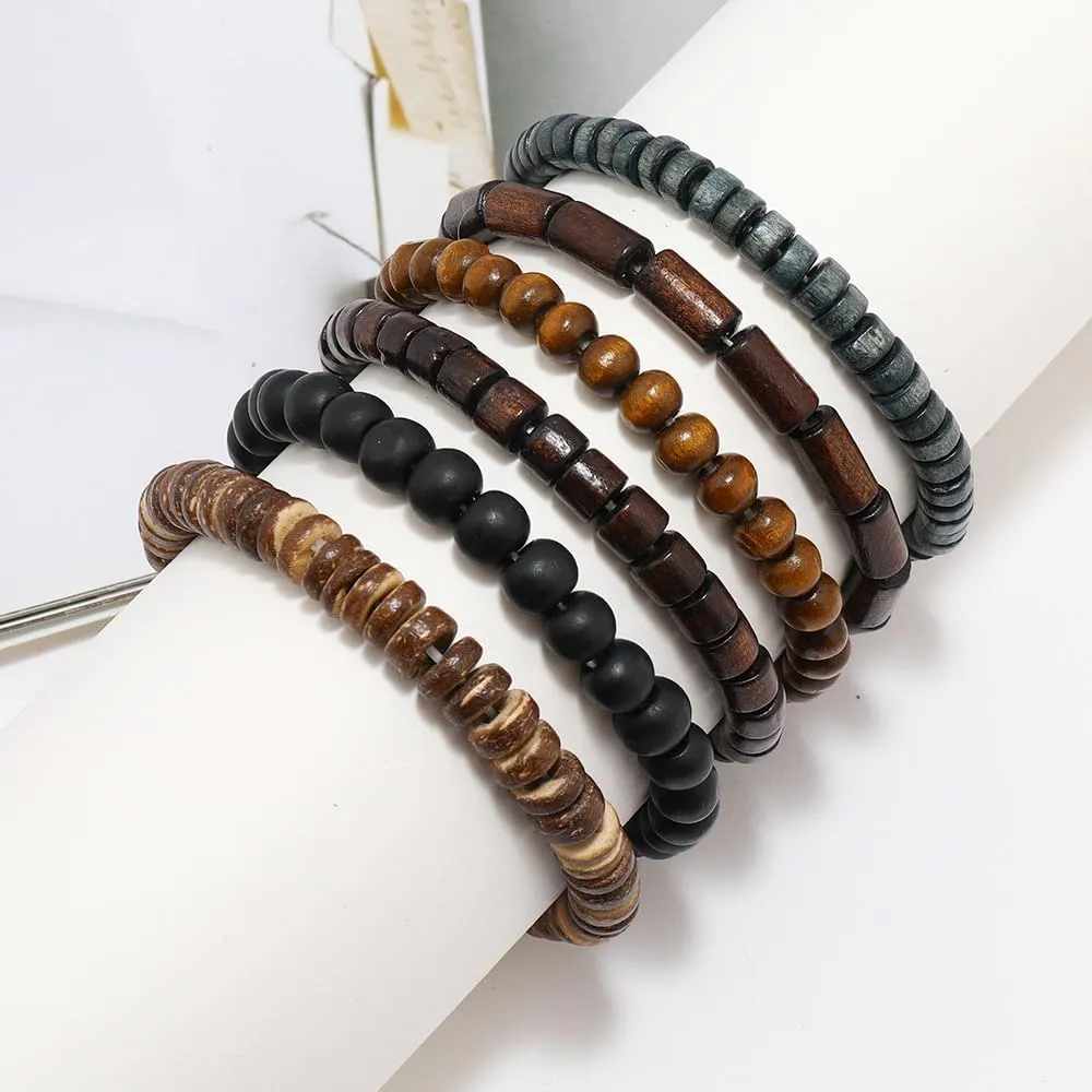 Gothic Bracelet Adjustable Punk Braided Leather Multilayer Grunge Set Bracelets Emo Metal Cuff Wrap Bangles Meaningful Gift
