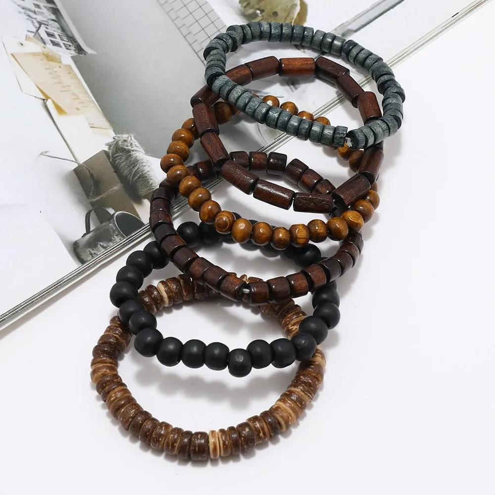 Gothic Bracelet Adjustable Punk Braided Leather Multilayer Grunge Set Bracelets Emo Metal Cuff Wrap Bangles Meaningful Gift