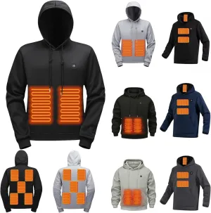 Heated Hoodie for Men Women Heated Sweatshirt Heated Hunting Jacket Warm USB Electric Coat Winter Work Clothes Unisex