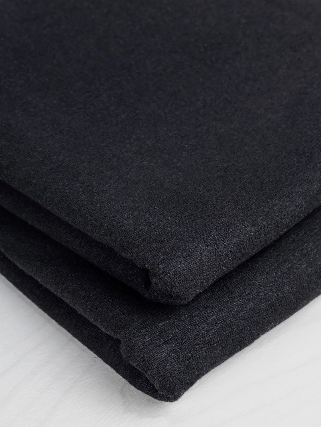 Hemp Organic Cotton Jersey Knit - Black