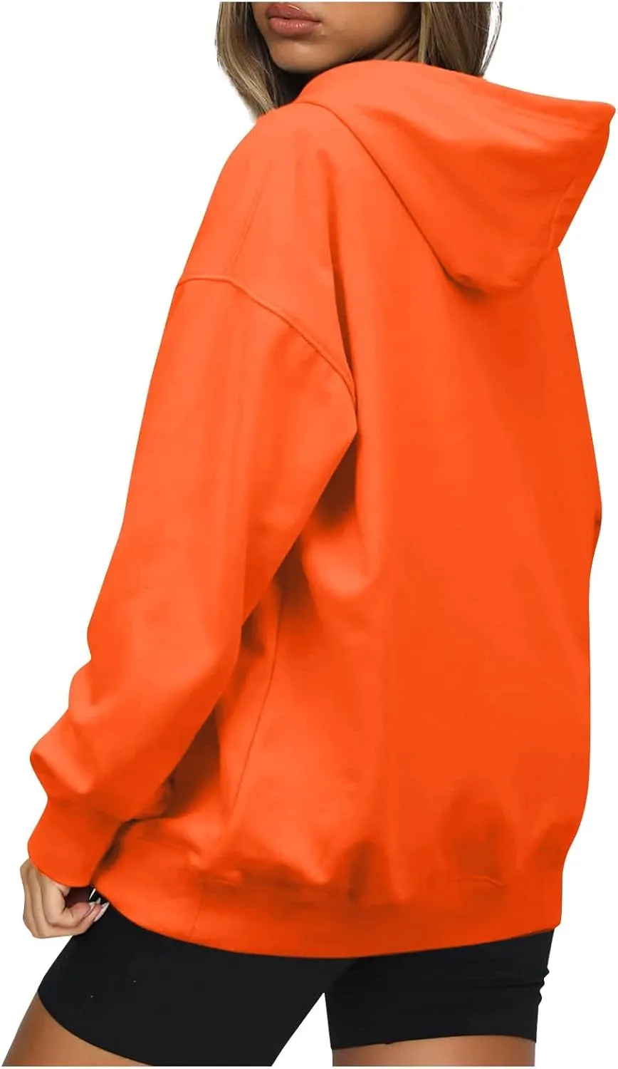 Hoodies For Women Plain Pocket Zip Sweatshirt Basic Long Sleeve Coat Outdoor Ladies Daily Tops Trendy Sport Outfits