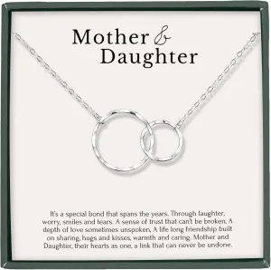 HOPE LOVE SHINE Mom Gift from Daughter - Sentimental, Meaningful Mother and Daughter Necklace, Jewelry, 14k Gold Plated Sterling Silver