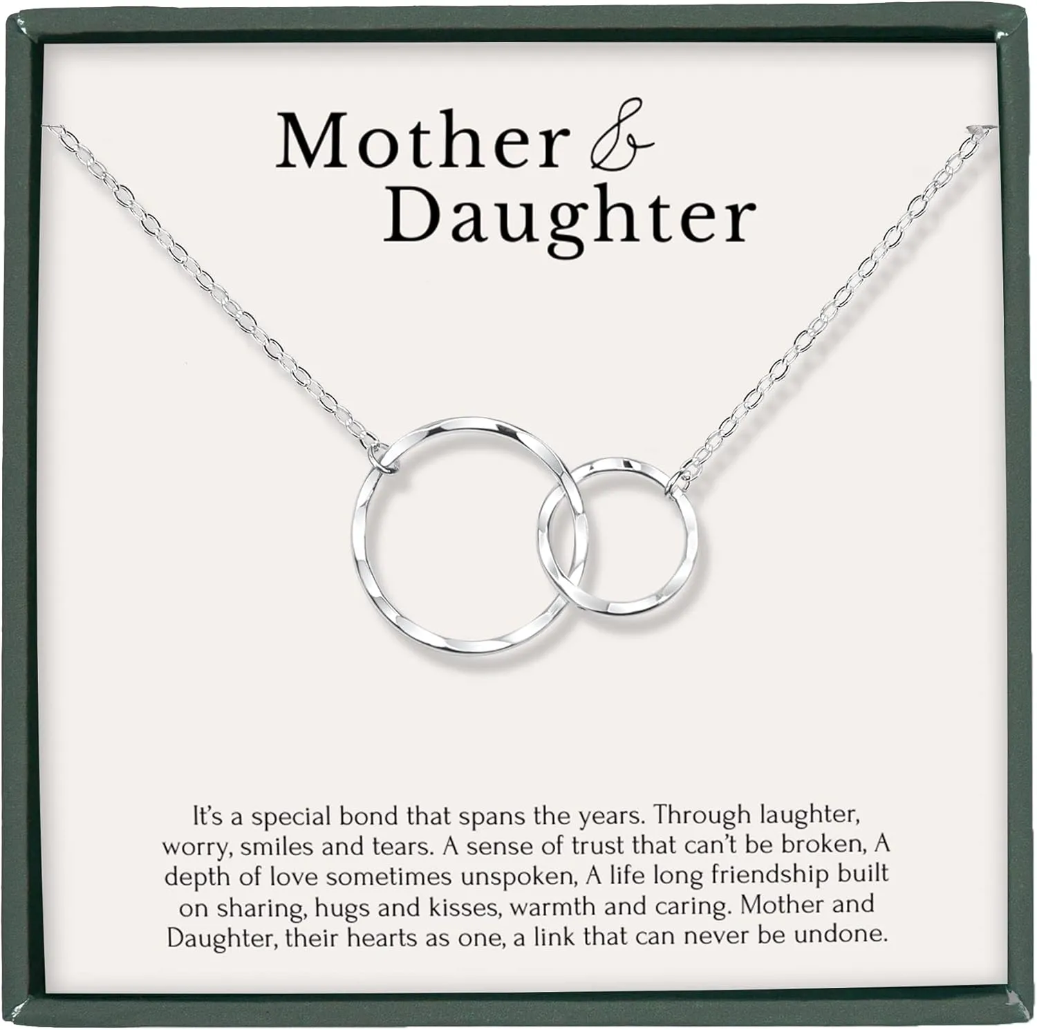 HOPE LOVE SHINE Mom Gift from Daughter - Sentimental, Meaningful Mother and Daughter Necklace, Jewelry, 14k Gold Plated Sterling Silver