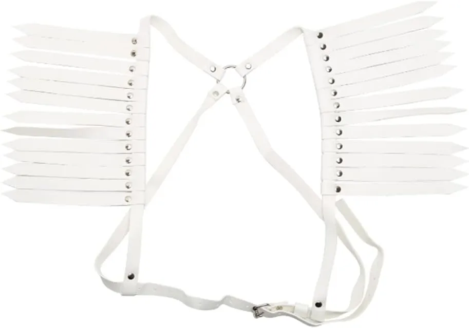 HSQSMWJ Harness Men's Half Body Chest Belt Adjustable Faux Leather Belts with Buckles Costume