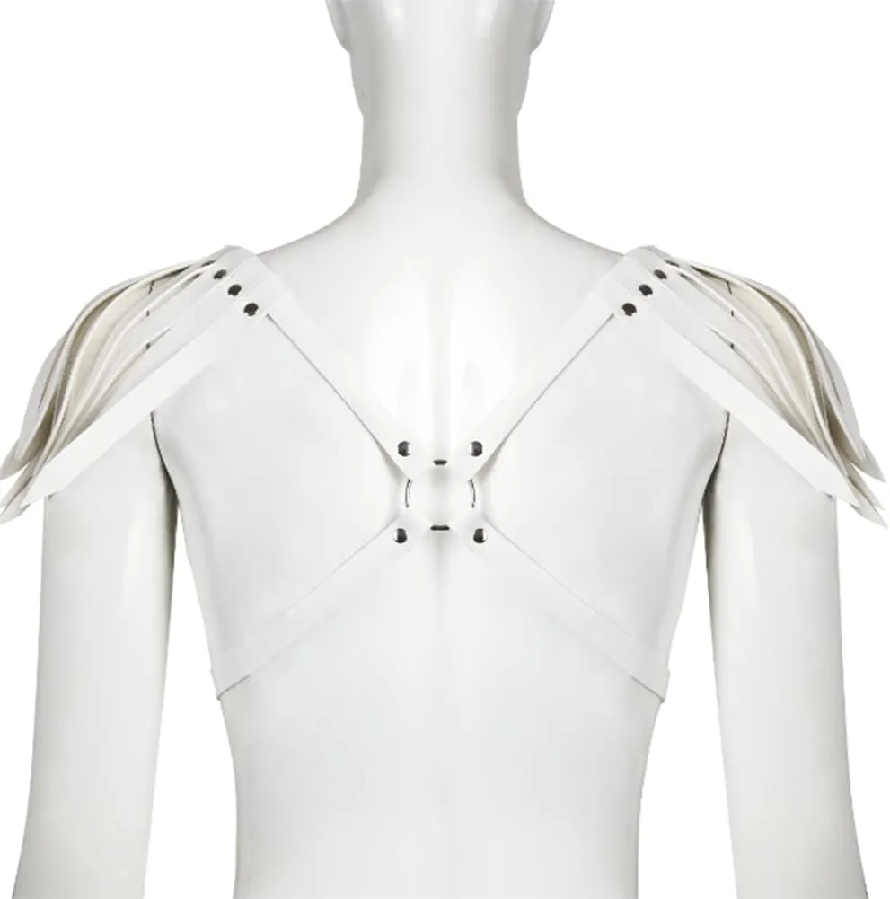 HSQSMWJ Harness Men's Half Body Chest Belt Adjustable Faux Leather Belts with Buckles Costume