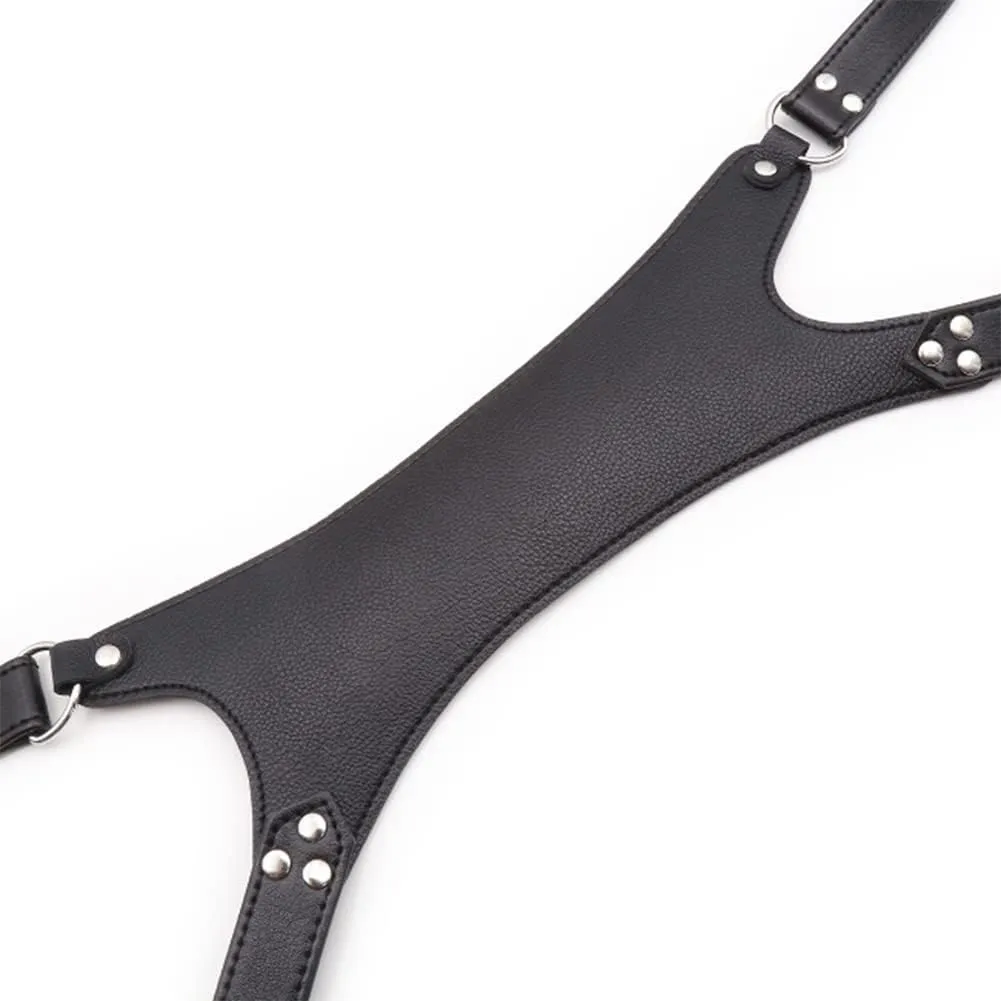 HSQSMWJ Men's Leather Body Chest Harness straps Adjustable Shoulder for Halloween Cosplay Party