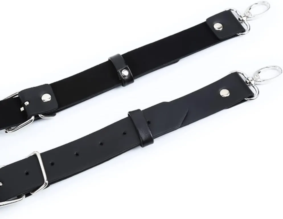 HSQSMWJ Men's Punk Gothic Faux Leather Body Chest Harness for Party Cosplay Nightclub