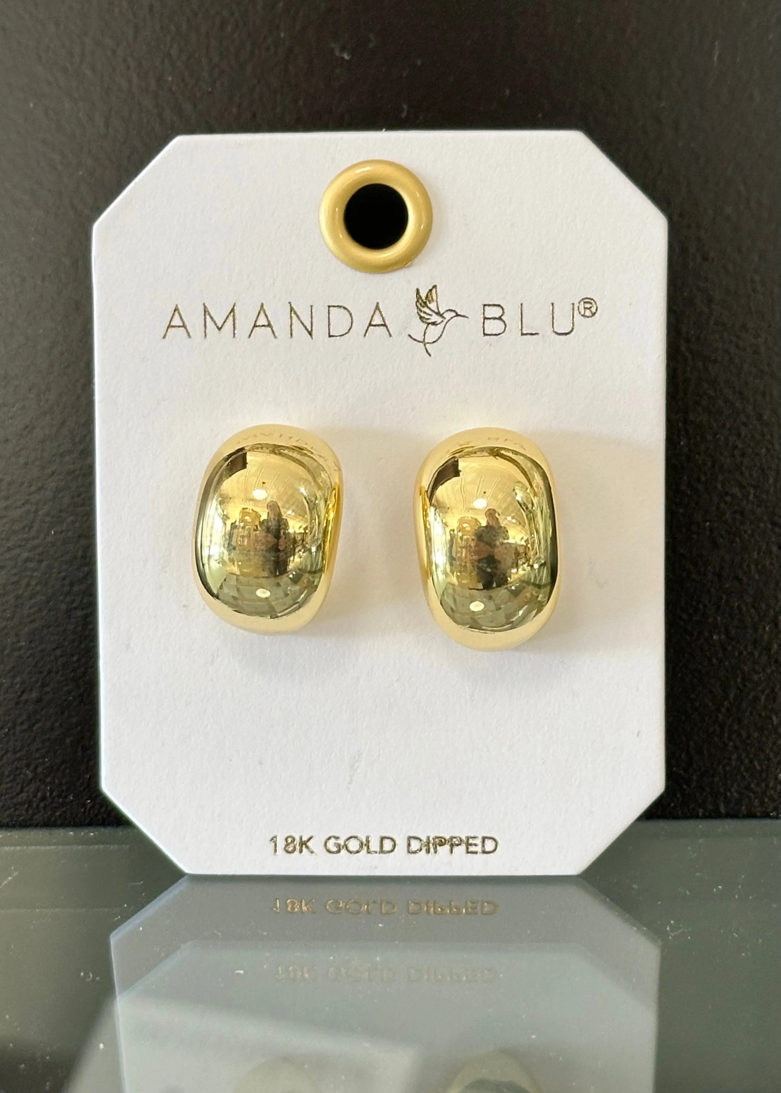 Iris Polished Wide Huggie Gold