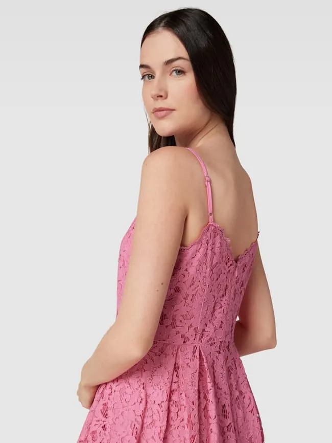 Jake*s Cocktail Sweetheart Cocktail Dress, Metallic Pink