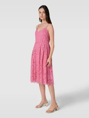 Jake*s Cocktail Sweetheart Cocktail Dress, Metallic Pink