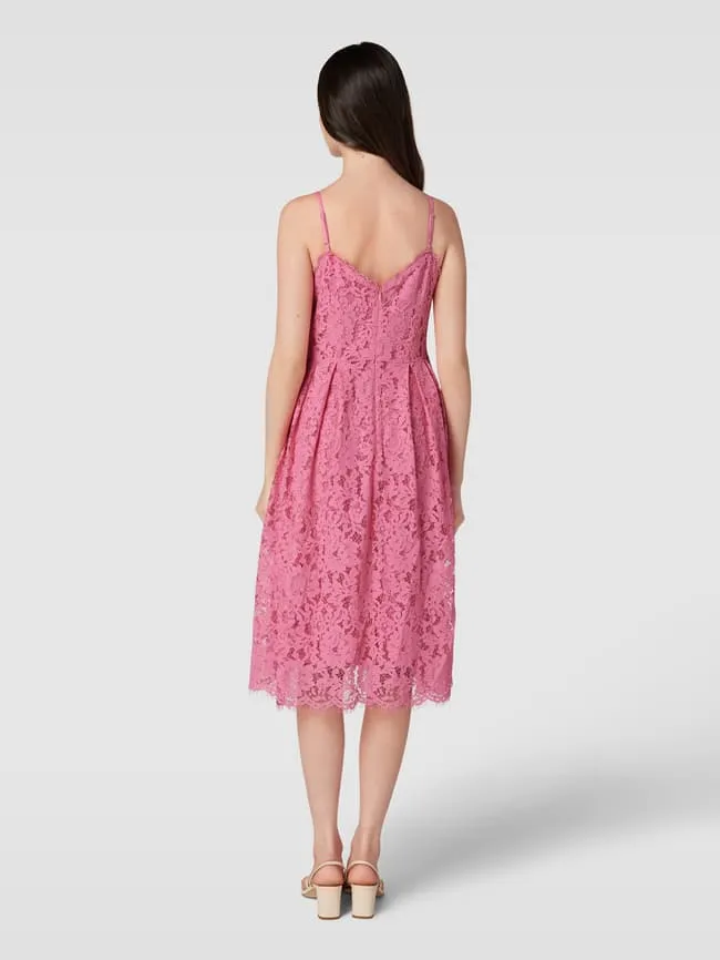 Jake*s Cocktail Sweetheart Cocktail Dress, Metallic Pink
