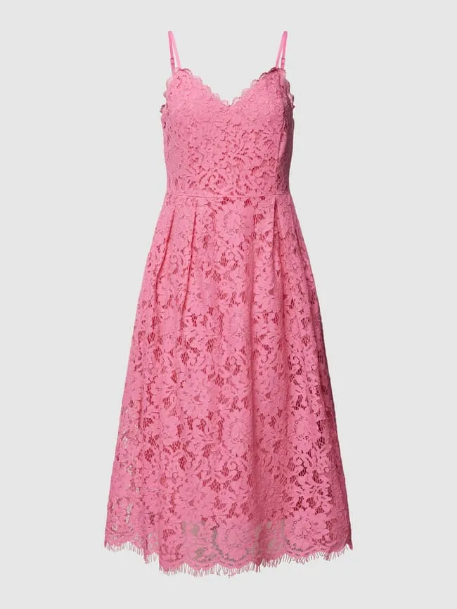Jake*s Cocktail Sweetheart Cocktail Dress, Metallic Pink