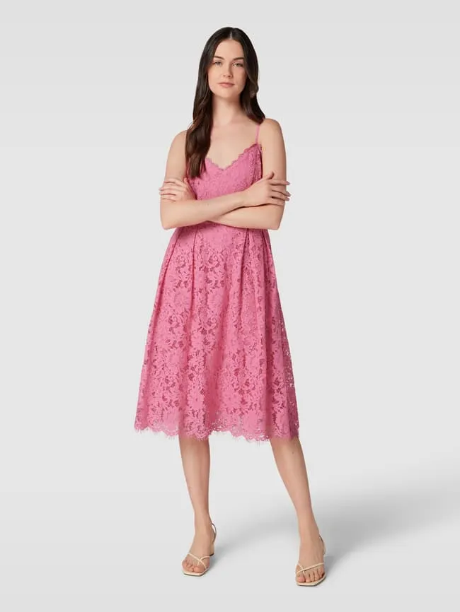 Jake*s Cocktail Sweetheart Cocktail Dress, Metallic Pink