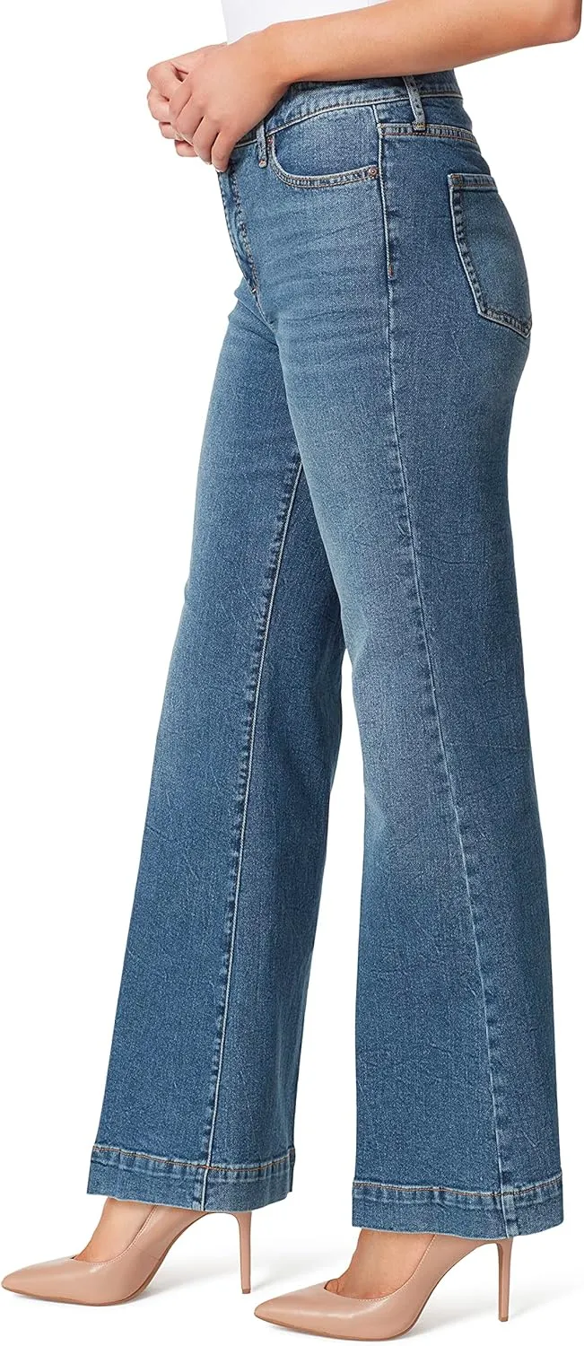 Jessica Simpson Women's True Love Trouser Wide Leg Jean