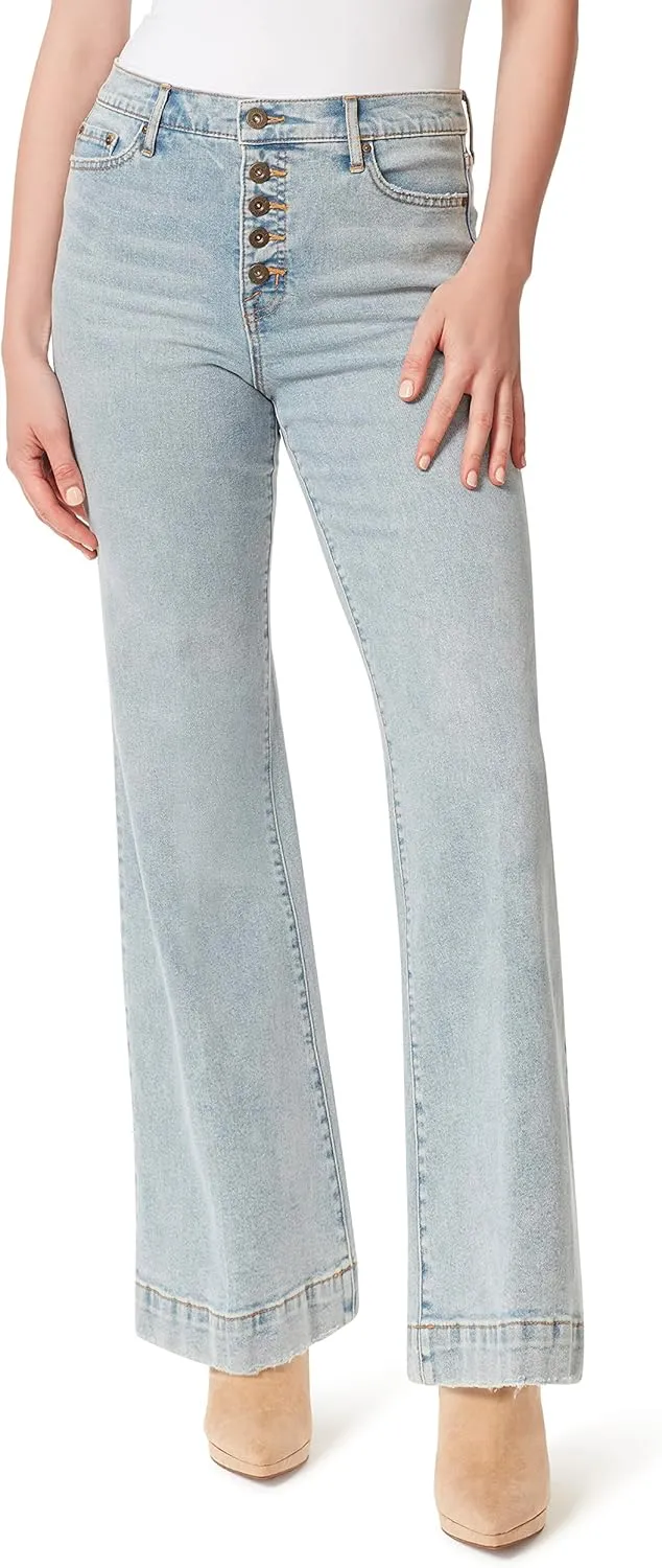 Jessica Simpson Women's True Love Trouser Wide Leg Jean