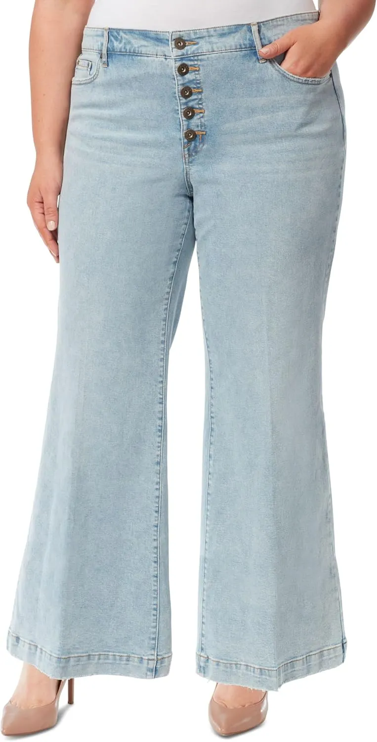 Jessica Simpson Women's True Love Trouser Wide Leg Jean