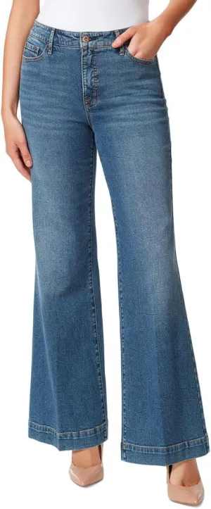 Jessica Simpson Women's True Love Trouser Wide Leg Jean