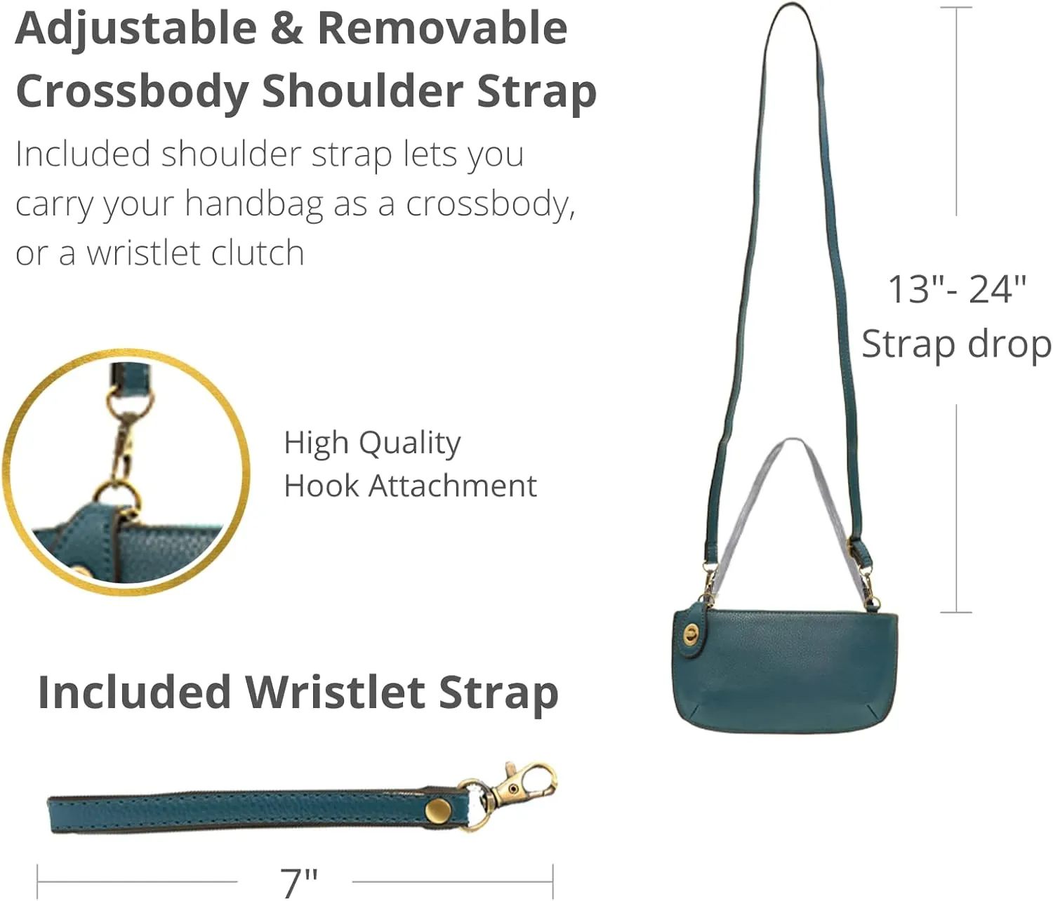 Joy Susan Women's Fashion Purse Mini Crossbody Wristlet Clutch Handbag