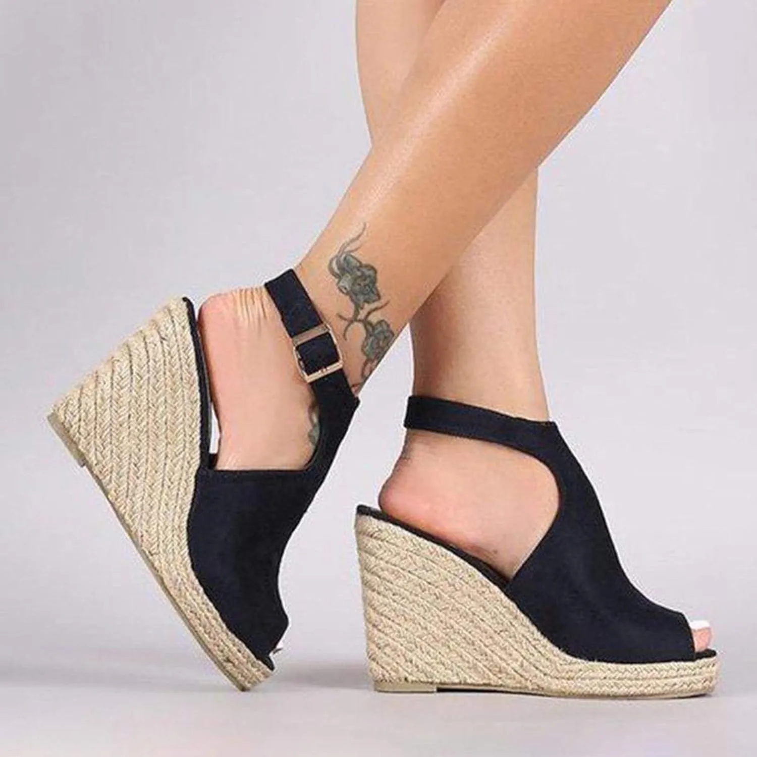 Kamenita Women's Sneakers, Women Fashion Letter Pattern Wedge Sneakers Slip On Loafer Shoes Casual Sport Shoe Walking Shoes
