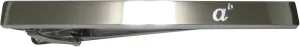 Kiola Designs Silver Toned Etched Sleek A to The Power of B Tie Clip