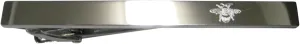 Kiola Designs Silver Toned Etched Sleek Bumble Bee Tie Clip