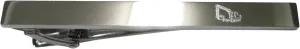 Kiola Designs Silver Toned Etched Sleek Excavator Tie Clip