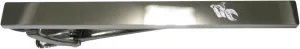 Kiola Designs Silver Toned Etched Sleek Large Tropical Fish Tie Clip