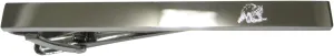Kiola Designs Silver Toned Etched Sleek Shaded Raccoon Tie Clip