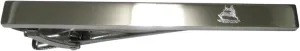 Kiola Designs Silver Toned Etched Sleek Ship Tie Clip