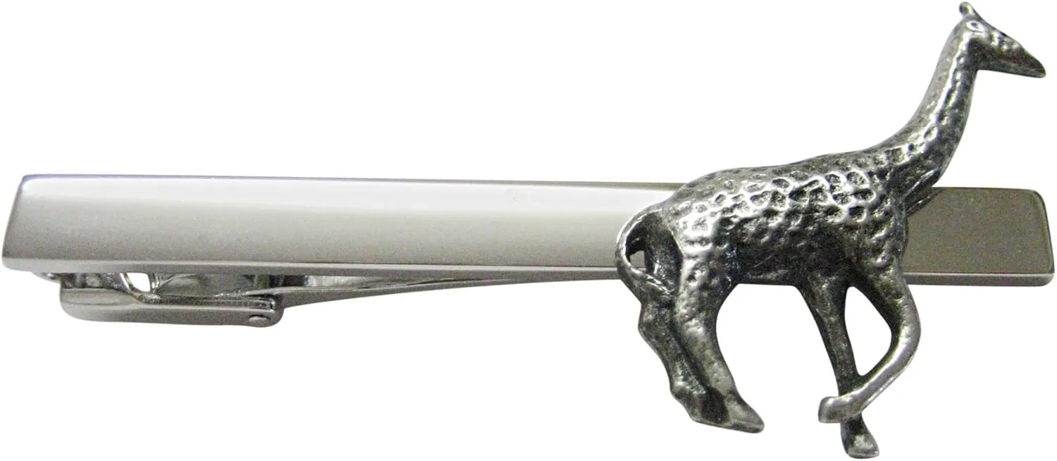 Kiola Designs Textured Giraffe Square Tie Clip