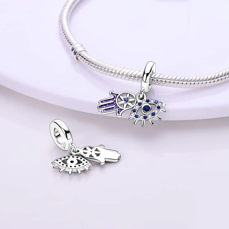 KUNSIR 925 Sterling Silver Charms fits Pandora Charm bracelets for Woman,Dangle Pendant Charm Bead, Jewelry Beads DIY Gifts
