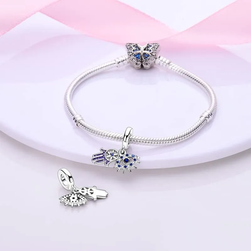 KUNSIR 925 Sterling Silver Charms fits Pandora Charm bracelets for Woman,Dangle Pendant Charm Bead, Jewelry Beads DIY Gifts