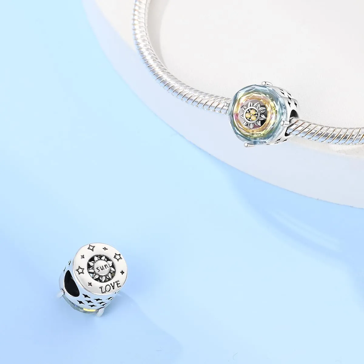 KUNSIR Charms Beads fits Pandora Charm bracelets for Woman 925 Sterling Silver Dangle Pendant Bead Jewelry Beads Gifts Happy Birthday Charms for Women Bracelet&Necklace