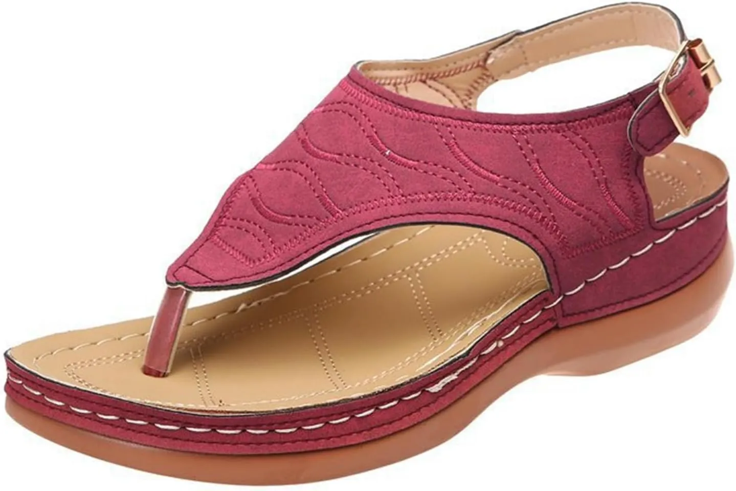 Ladmiple Orthotic Sandals For Women Plantar Fasciitis Arch Support Orthopedic Flip Flops Dressy Summer Comfortable Slides