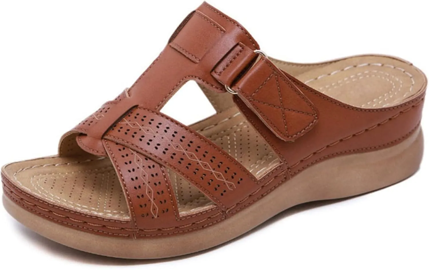 Ladmiple Orthotic Sandals For Women Plantar Fasciitis Comfortable Arch Support Dressy Summer Orthopedic Flip Flops Slides