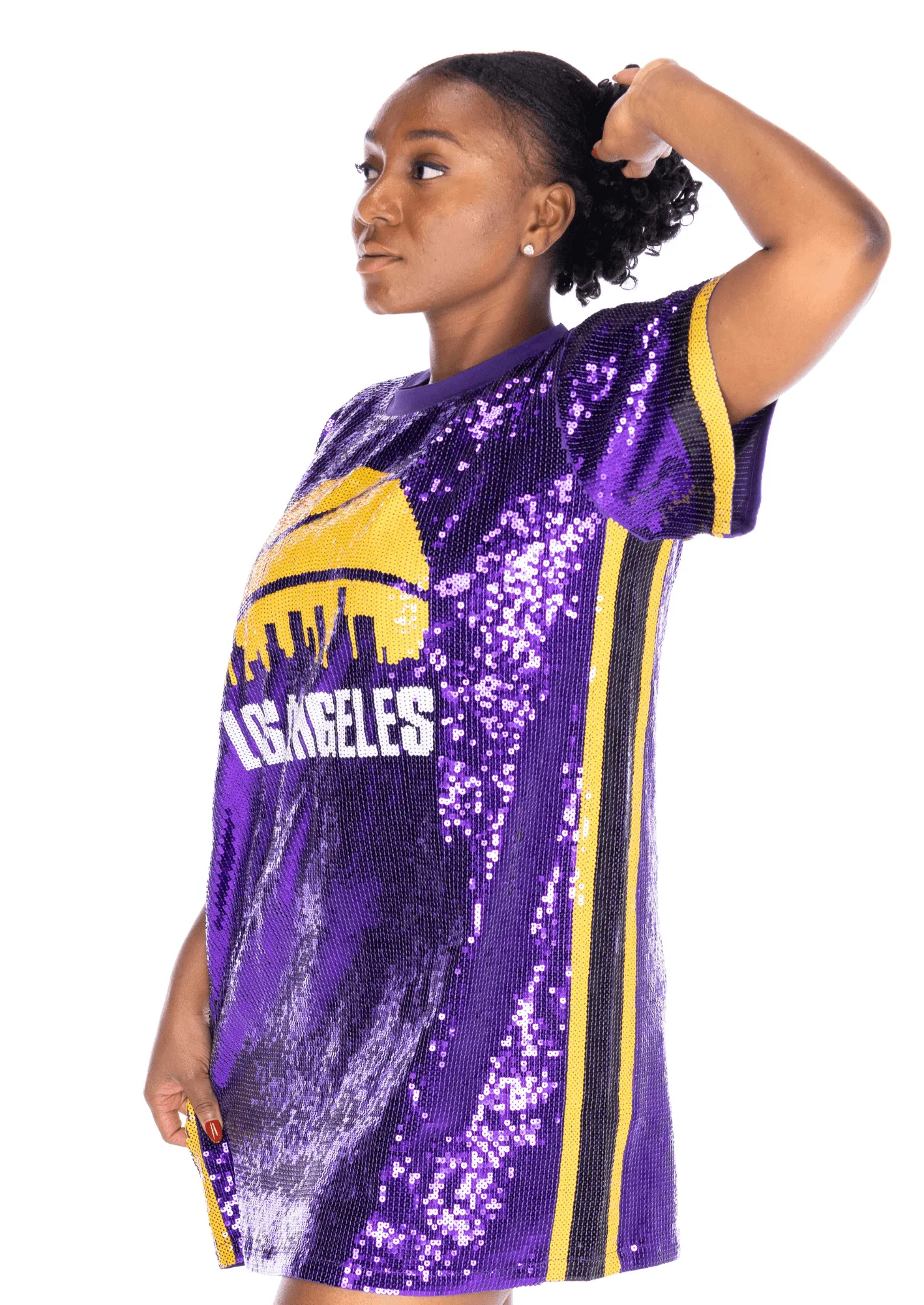 Los Angeles Basketball Sequin Dress